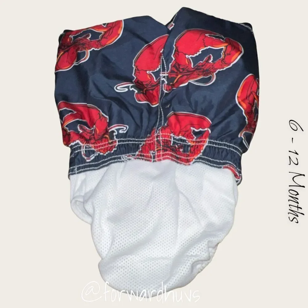 Old Navy Lobster Swim Trunks Baby Size 6-12 Months